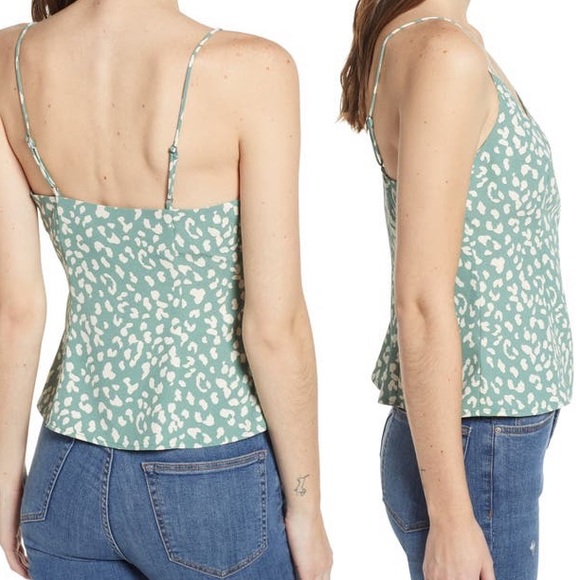 ASTR Button Detail wrap front camisole - Picture 2 of 7